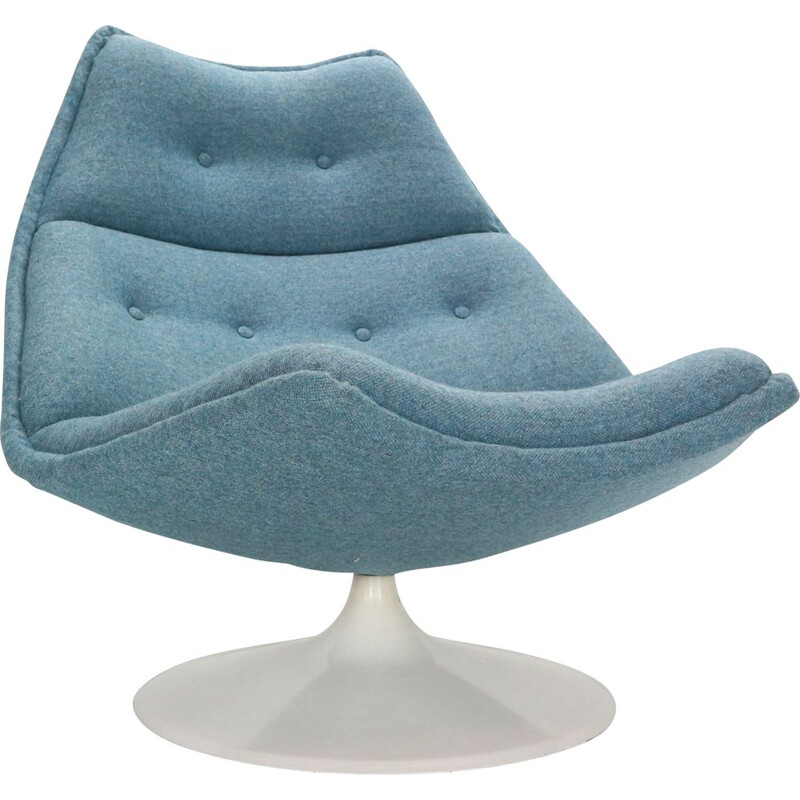Vintage Swivel Lounge Chair F511 For Artifort, Geoffrey Harcourt  Netherlands 1960s