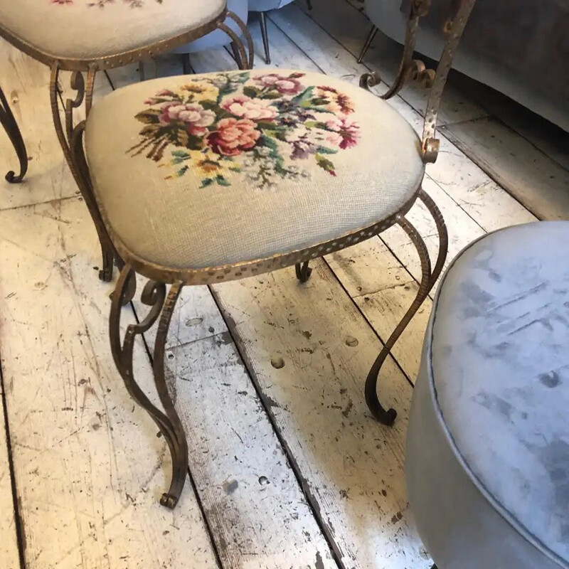 Pair of Mid-Century vanity Chairs 1950s