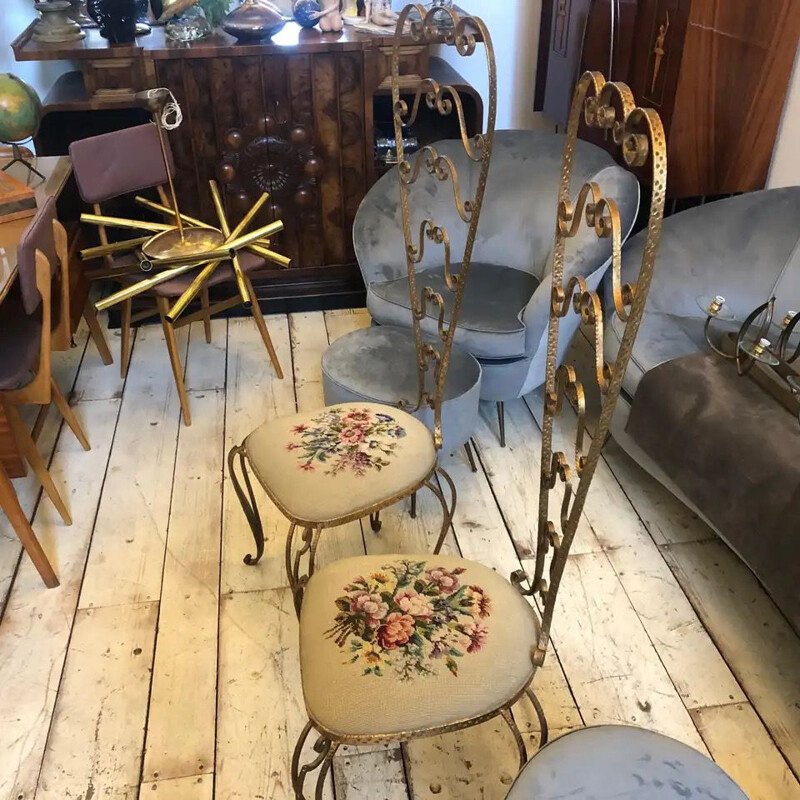 Pair of Mid-Century vanity Chairs 1950s