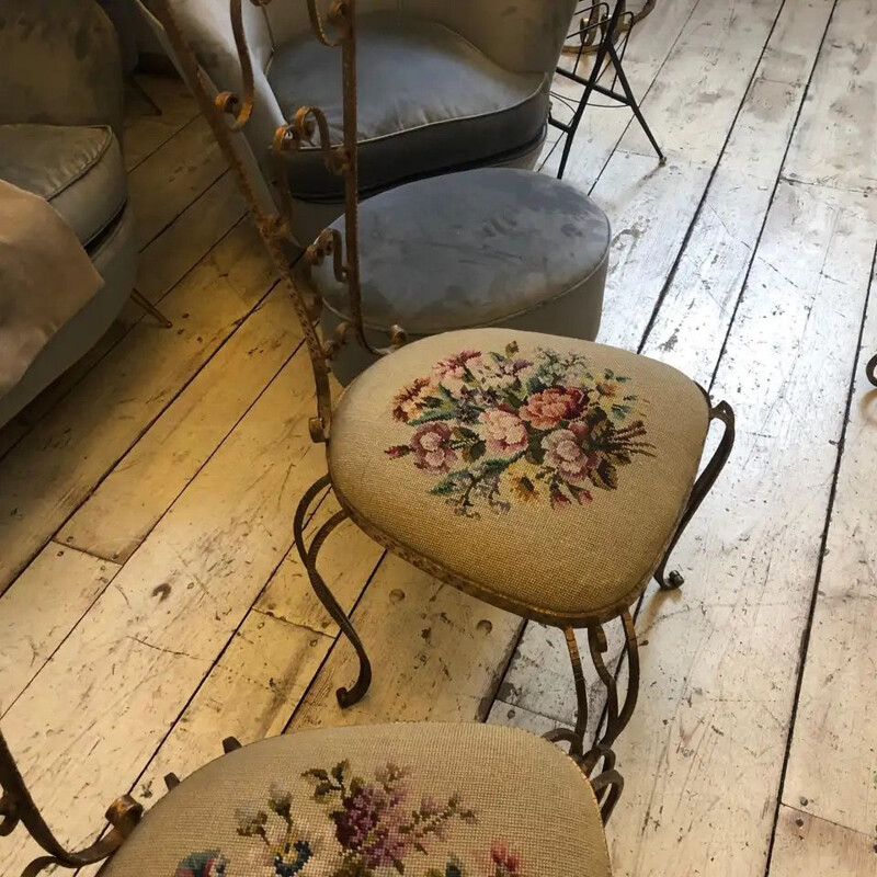 Pair of Mid-Century vanity Chairs 1950s