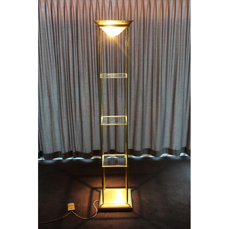 Vintage showcase floor lamp Maison Deknudt