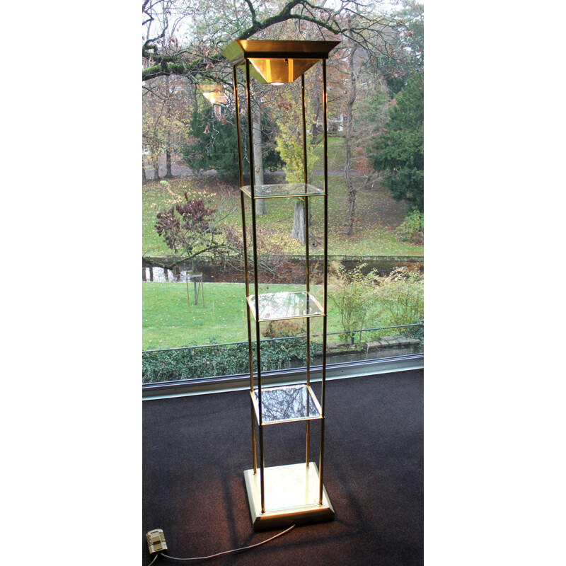 Vintage showcase floor lamp Maison Deknudt