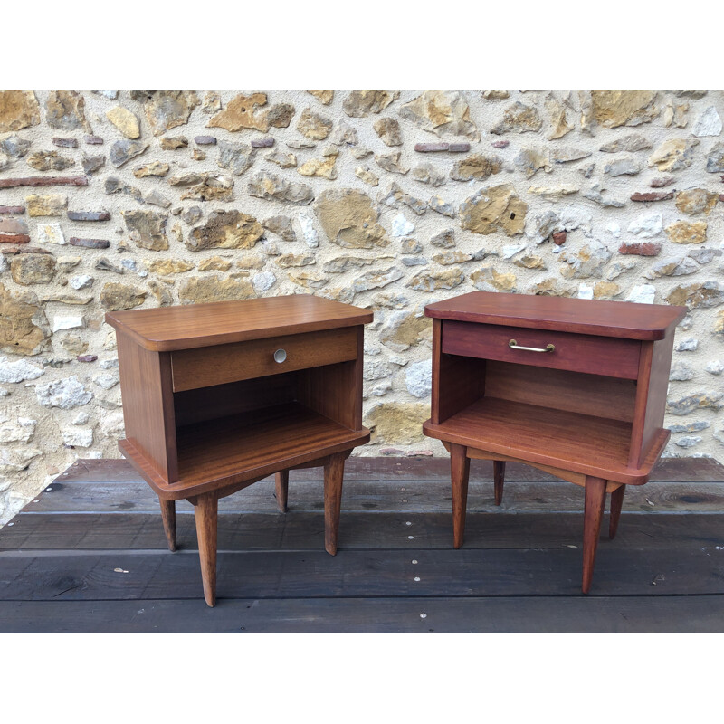 Paire de chevets vintage scandinave 1960