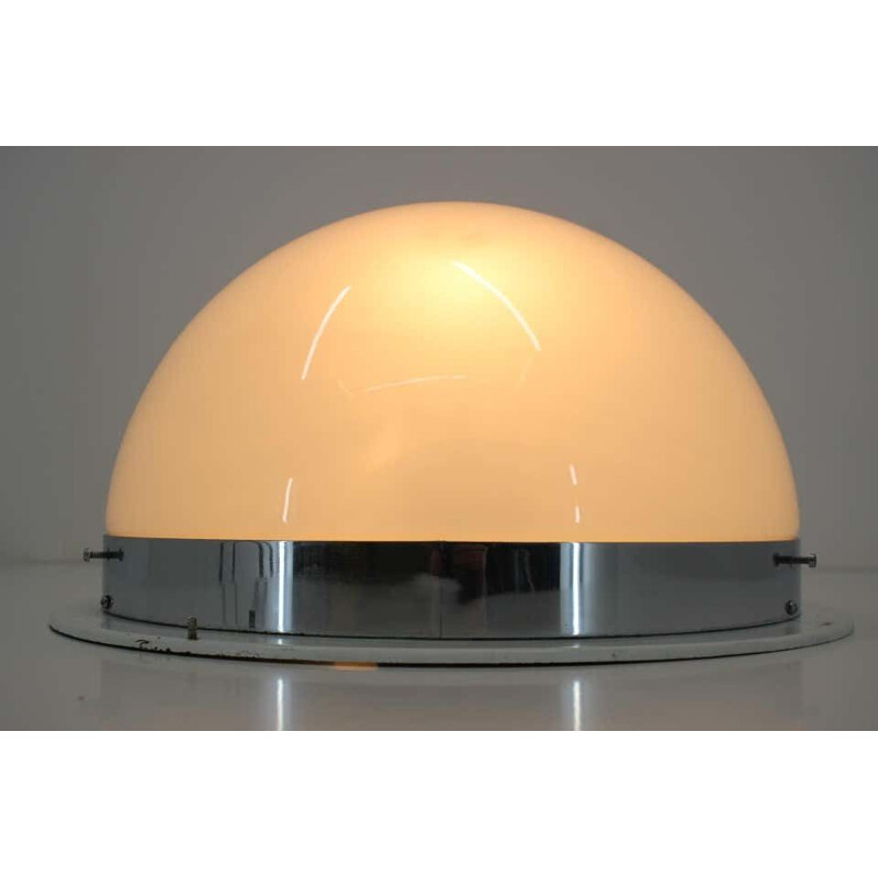 Vintage chrome-plated wall lamp type 5888 r, Czechoslovakia 1940