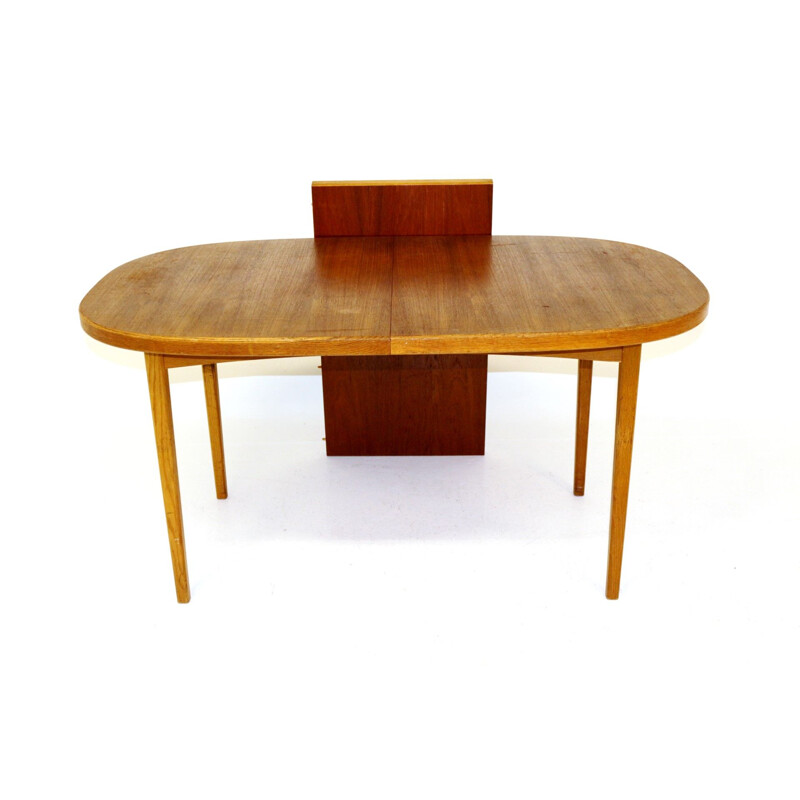 Vintage teak and oak table, Sweden 1960