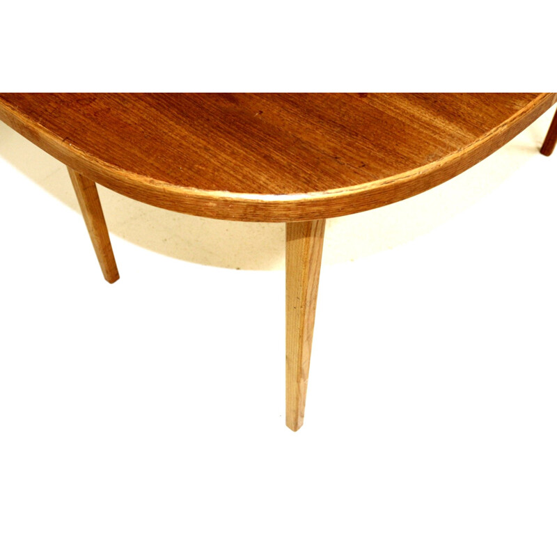 Vintage teak and oak table, Sweden 1960