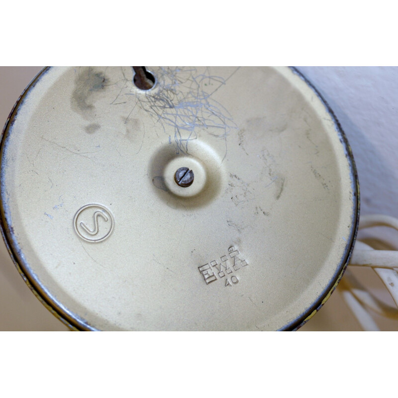 Lampe de table vintage en métal, Suède 1950