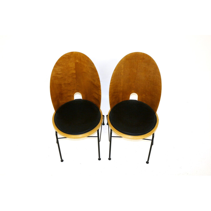 Pair of vintage chairs by Börge Lindau, Scandinavia 1990