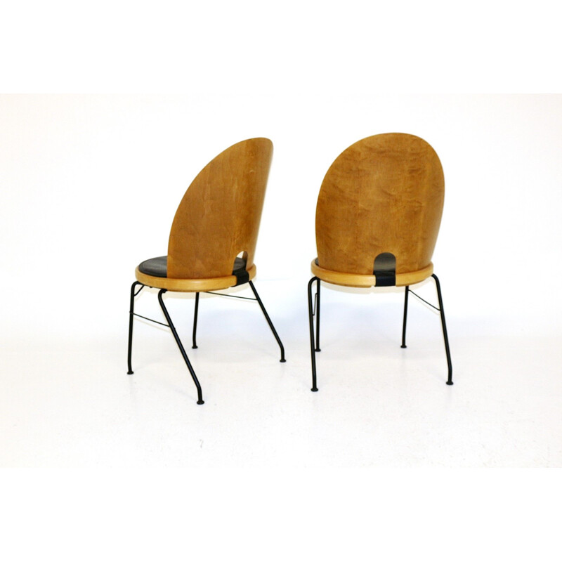 Pair of vintage chairs by Börge Lindau, Scandinavia 1990