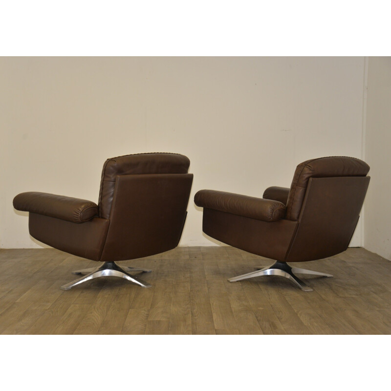 Pair of De Sede DS 31 lounge armchairs - 1970s