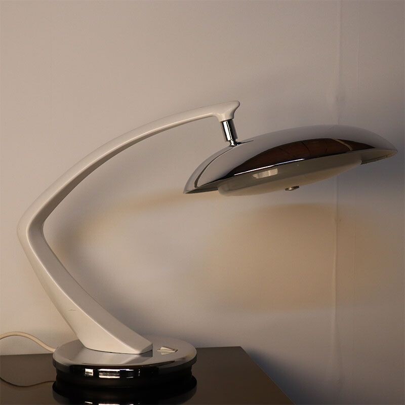 Vintage Desk Lamp Boomerang by Fase 1970