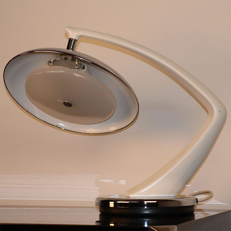 Vintage Desk Lamp Boomerang by Fase 1970