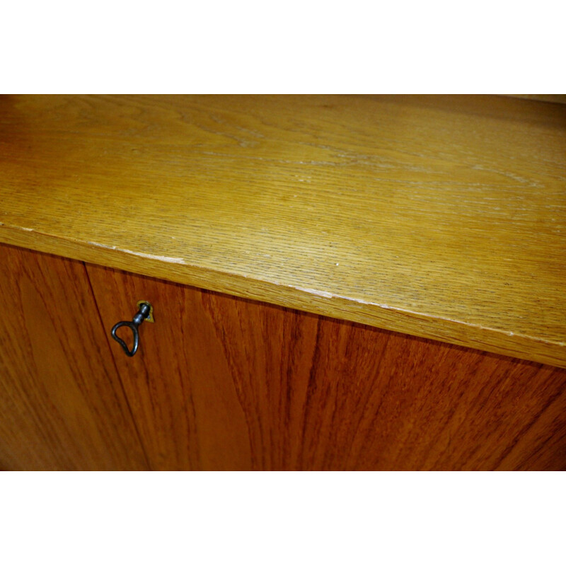 Vintage teak and oak bookcase, Sweden 1960