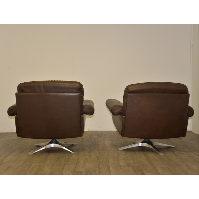 Pair of De Sede DS 31 lounge armchairs - 1970s