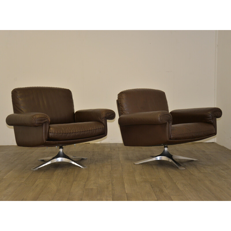 Pair of De Sede DS 31 lounge armchairs - 1970s