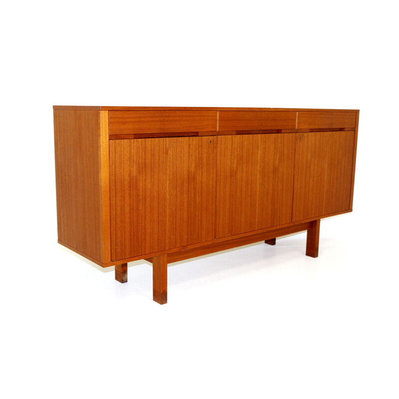 Credenza scandinava in teak, Svezia 1960