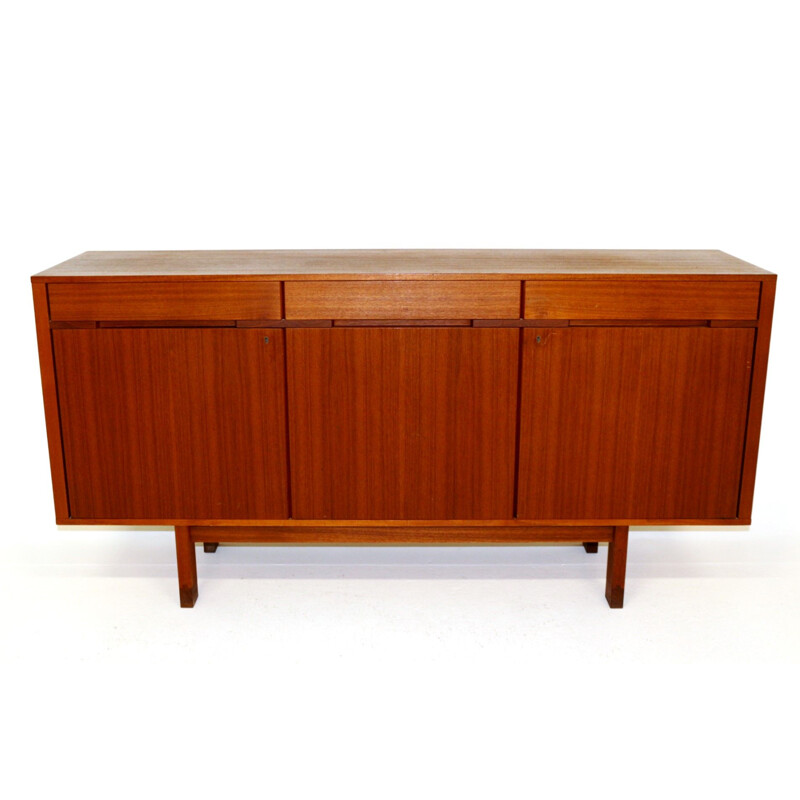 Credenza scandinava in teak, Svezia 1960