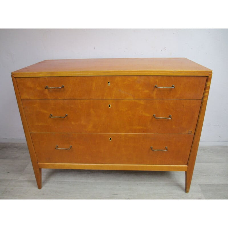 Vintage birch Chest of Drawers 1960s