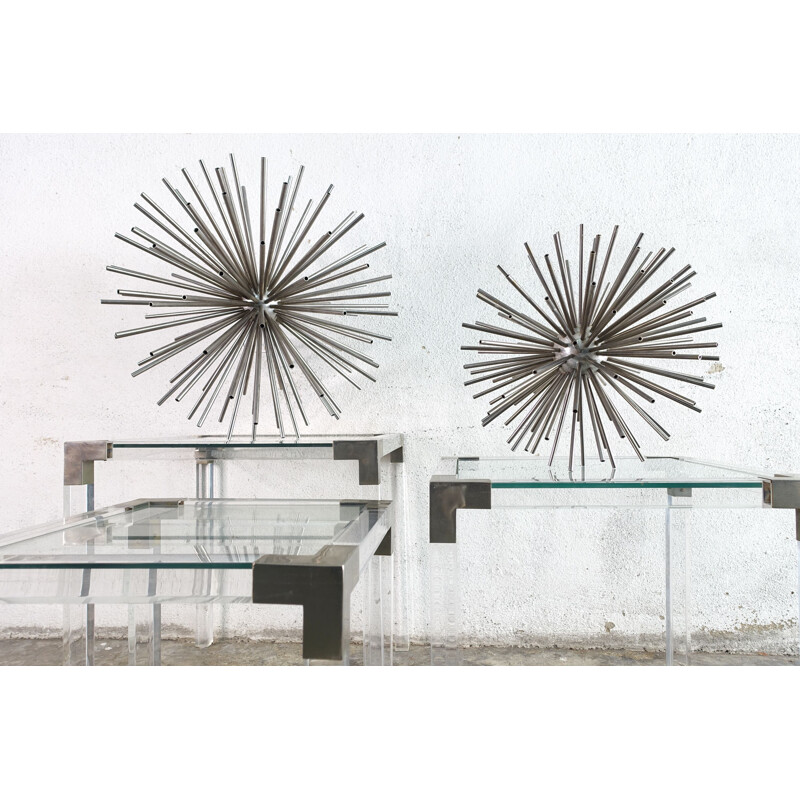 Pair of vintage Sputnik Sculputes by Curtis Jeré 1960s