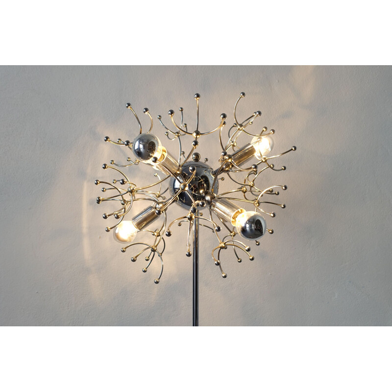 Lampadaire vintage Gaetano Sciolari Sputnik 1970