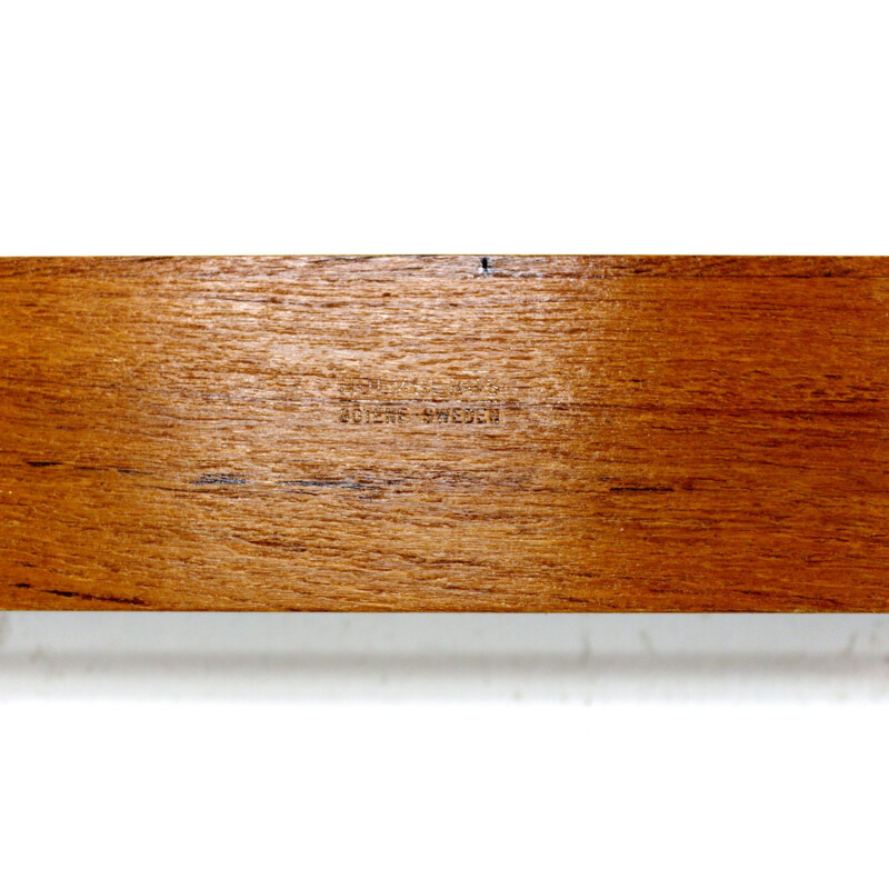 Vintage teak wall shelf Holmbergs Sweden 1960s