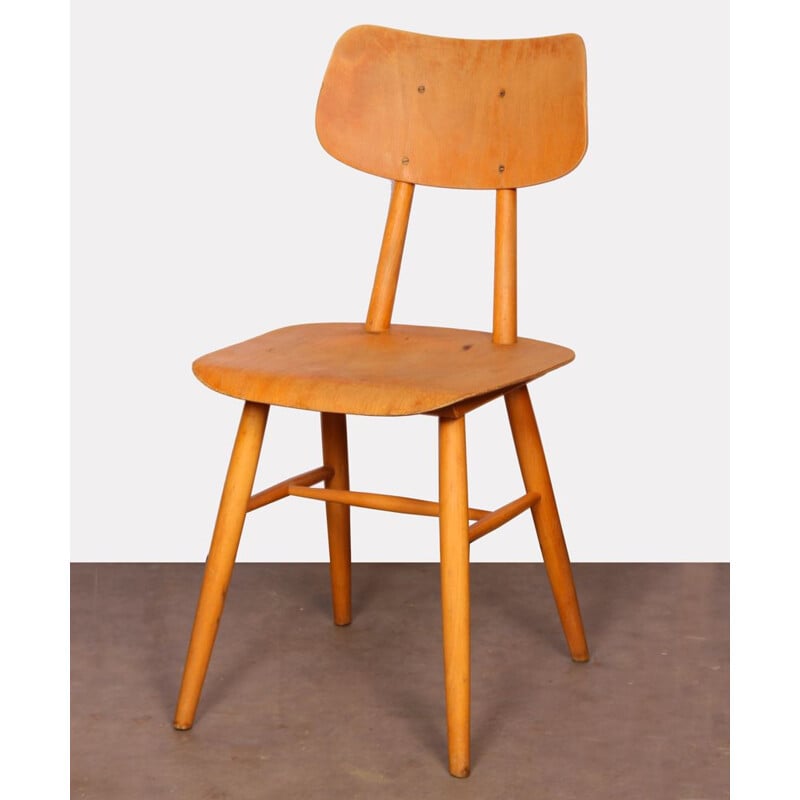 Chaise vintage en bois par Ton 1960