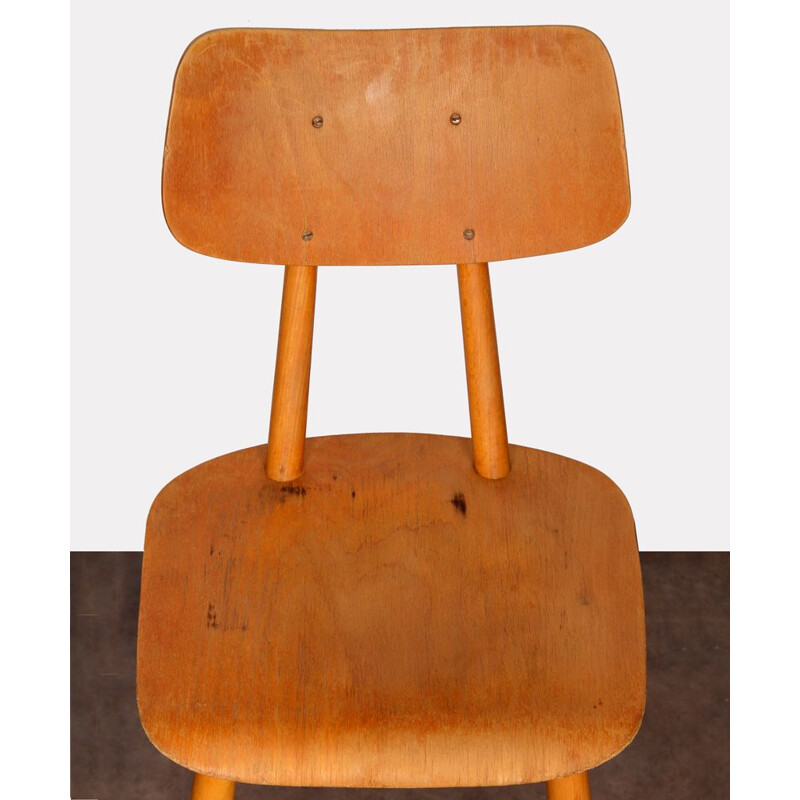 Vintage wooden chair by Ton 1960s