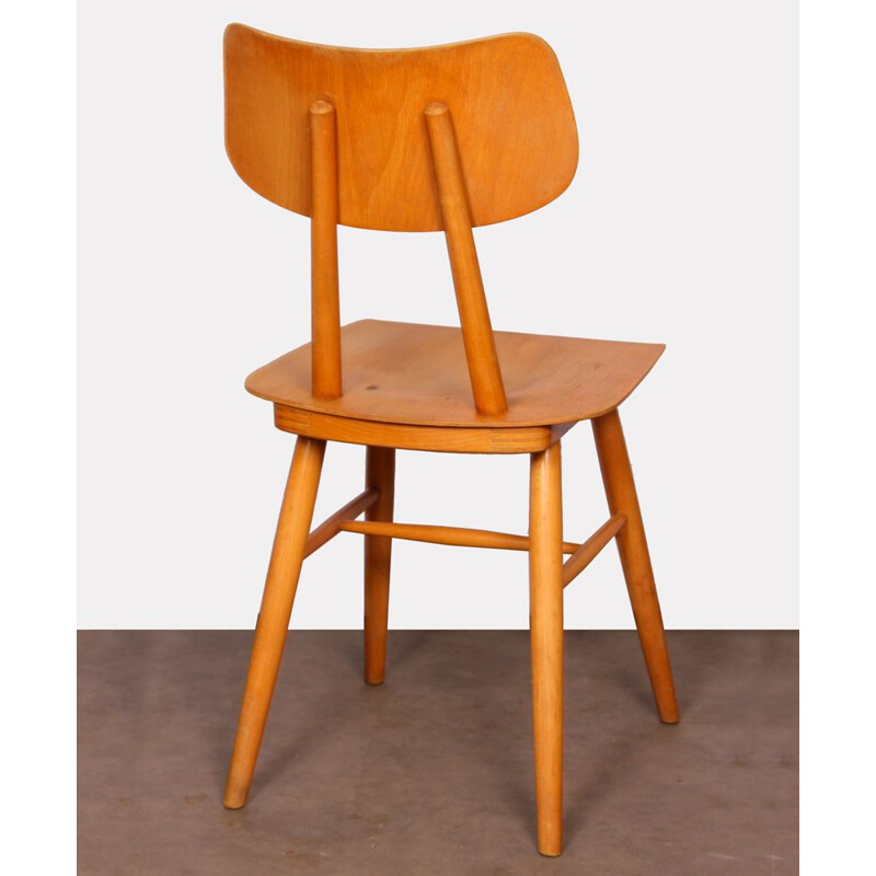 Vintage wooden chair by Ton 1960s