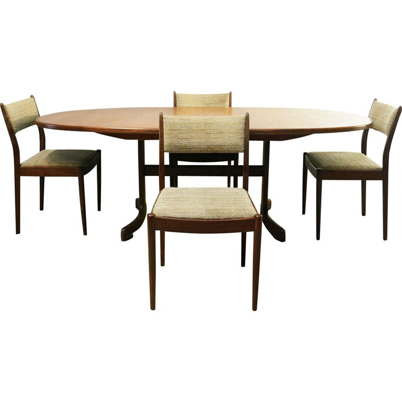 Table et chaises de salle à manger vintage G Plan Fresco 1970