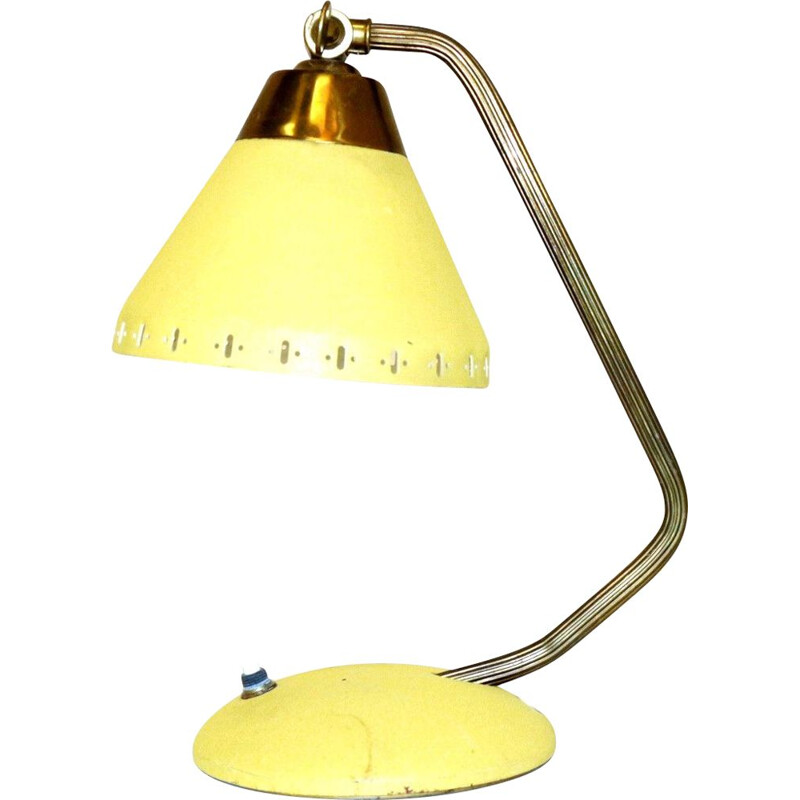 Vintage-Tischlampe aus Metall, Schweden 1950