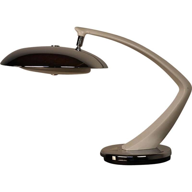 Lampe de bureau vintage Boomerang par Fase 1970