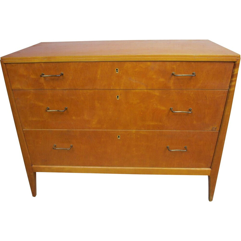 Vintage birch Chest of Drawers 1960s