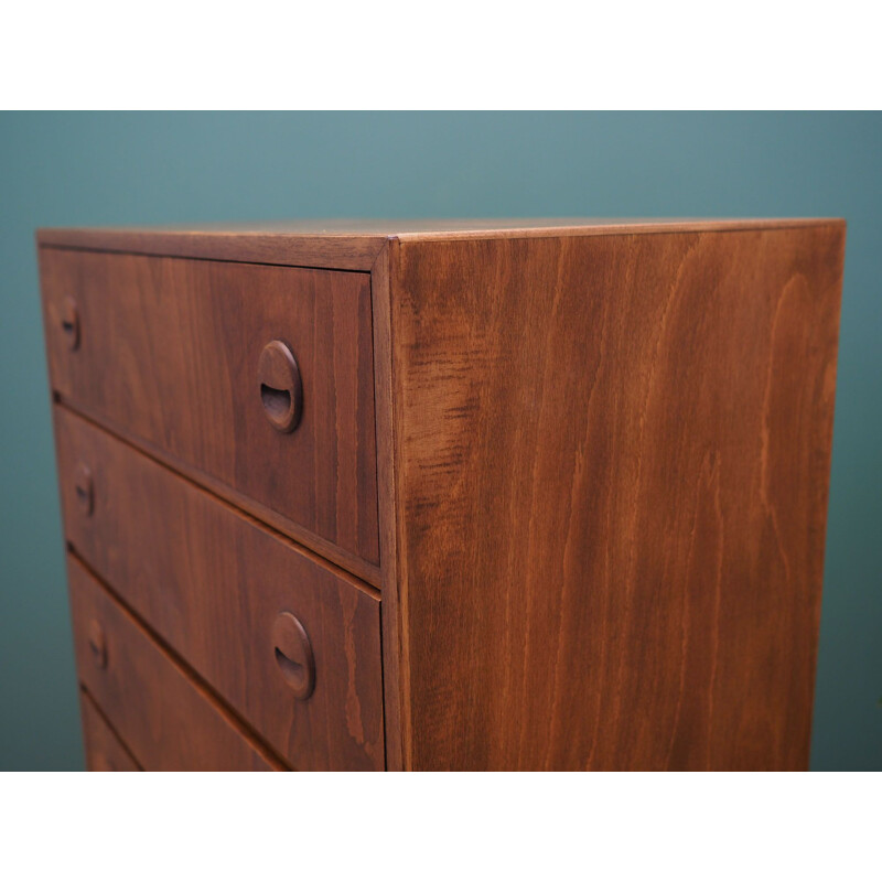 Vintage Alder chest of drawers Denmark 1970s