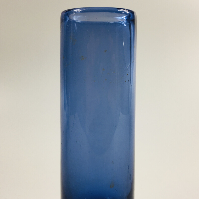 Vase vintage en verre de Per Lütken pour Holmegaard Danish