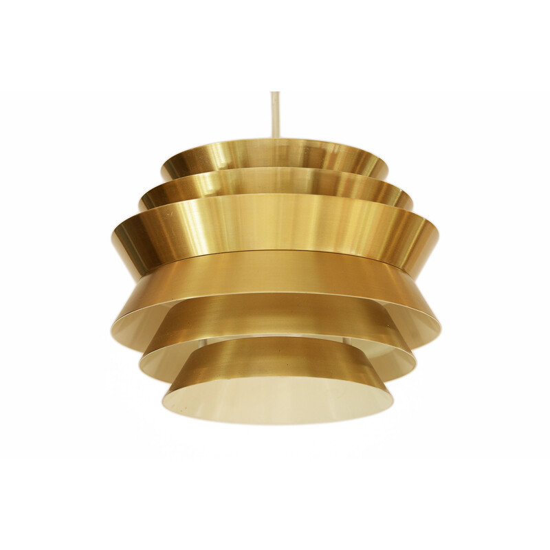 Vintage Brass colored pendant light by Carl Thore for Granhaga Metallindustri Sweden 1960s