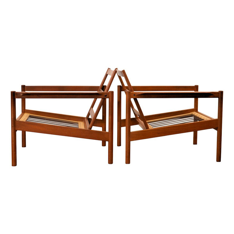 Vintage Kai Kristiansen teak seating group Danish 1960s