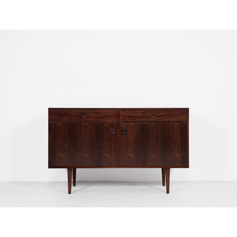 Midcentury cupboard with 2 doors and 2 drawers in rosewood by Brouer Danish 1960s