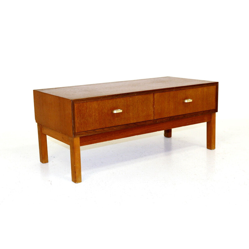 Vintage teak console Sweden 1960s