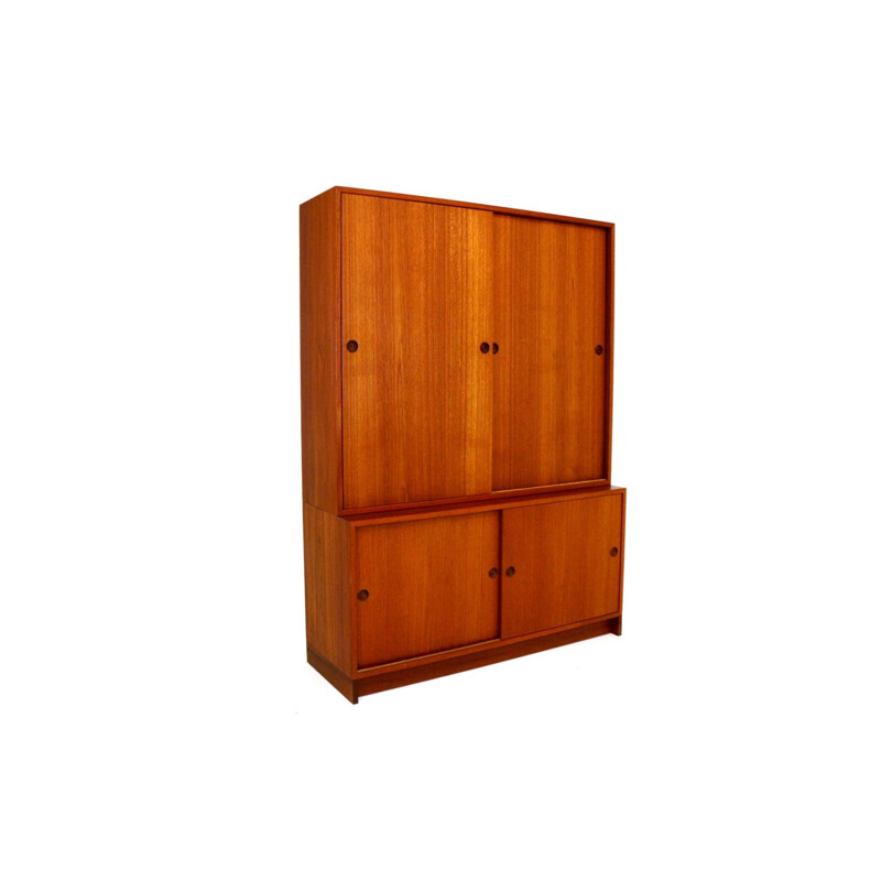 Vintage teak wardrobe by Borge Mogensen 1960s