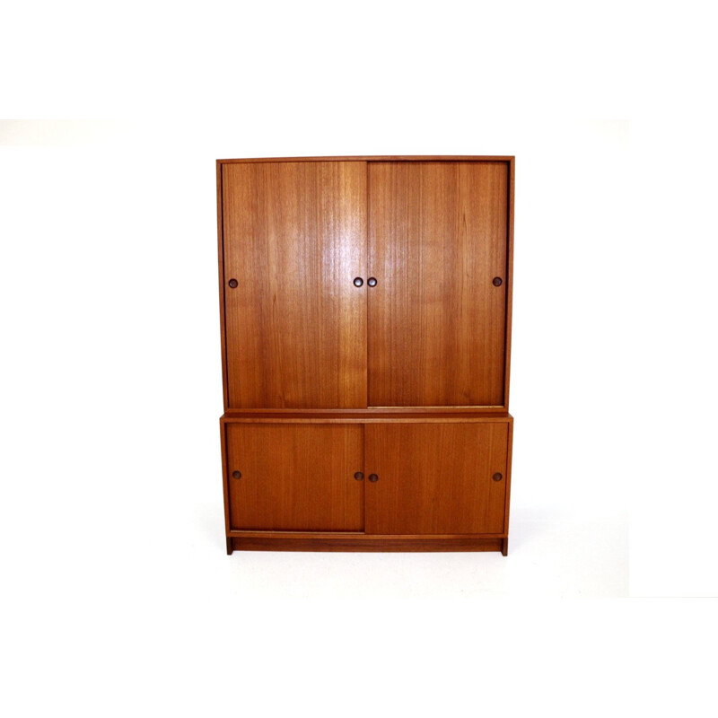 Vintage teak wardrobe by Borge Mogensen 1960s