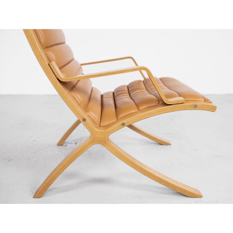Paire de fauteuils vintage de Hvidt & Molgaard pour Fritz Hansen Danois 1970