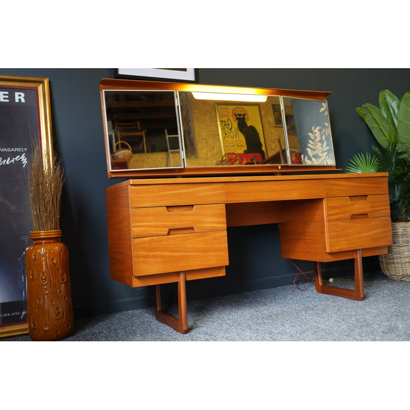 Vintage Uniflex Dressing Table & Mirror Desk