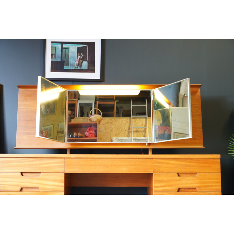 Vintage Uniflex Dressing Table & Mirror Desk