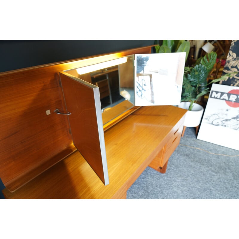 Vintage Uniflex Dressing Table & Mirror Desk