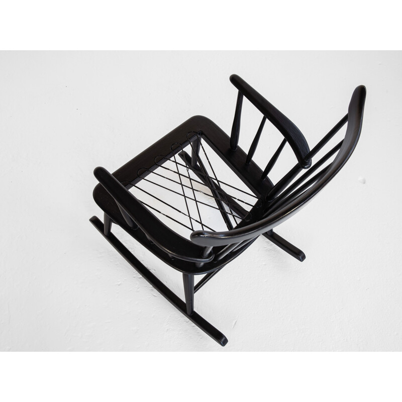Midcentury rocking chair by Borge Mogensen Danish 1950s