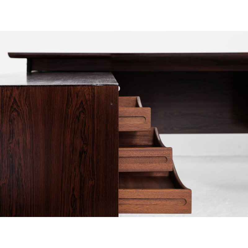 Midcentury Executive Desk in rosewood by Arne Vodder for Sibast Danish 1960s