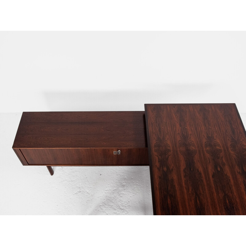 Midcentury Executive Desk in rosewood by Arne Vodder for Sibast Danish 1960s