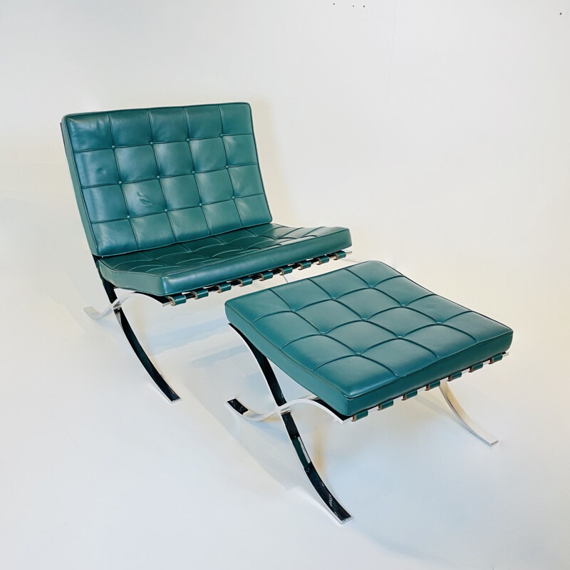 Fauteuil vintage Barcelona par Ludwig Mies van der Rohe pour Knoll Allemagne 1929