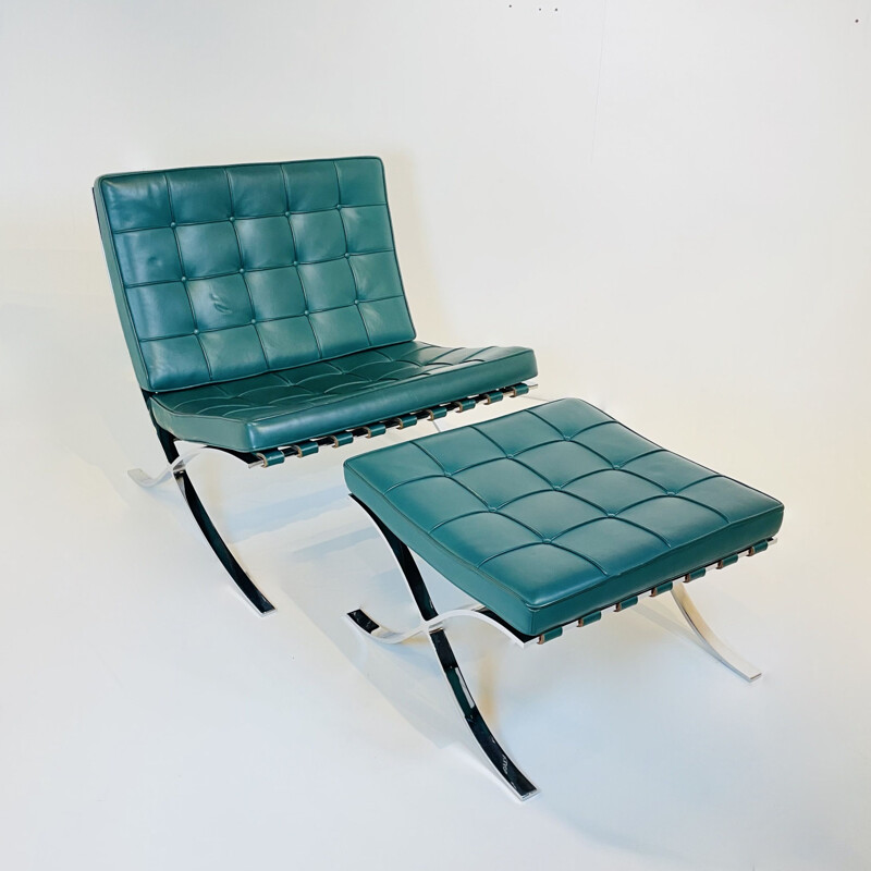 Vintage Barcelona Chair by Ludwig Mies van der Rohe for Knoll Germany 1929s