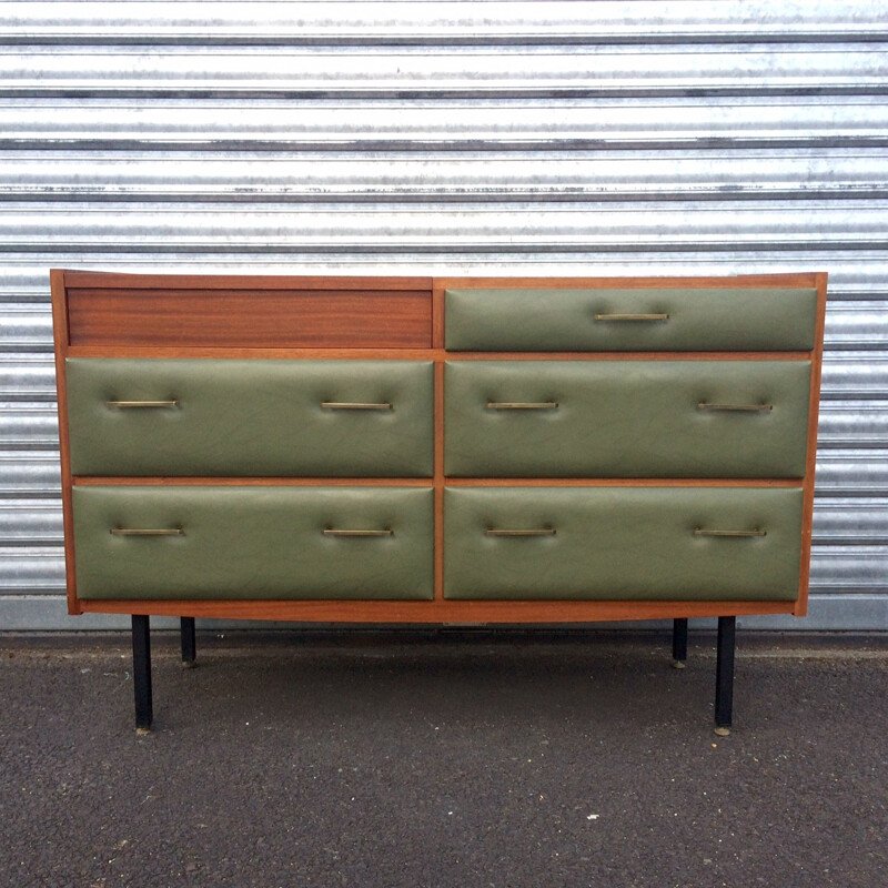 Regy chest of drawers in mahogany veener, Roger LANDAULT - 1950s